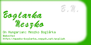 boglarka meszko business card